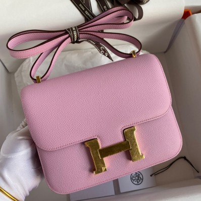 Hermes Constance 18 Handmade Bag In Mauve Sylvestre Epsom Calfskin HD472zS17