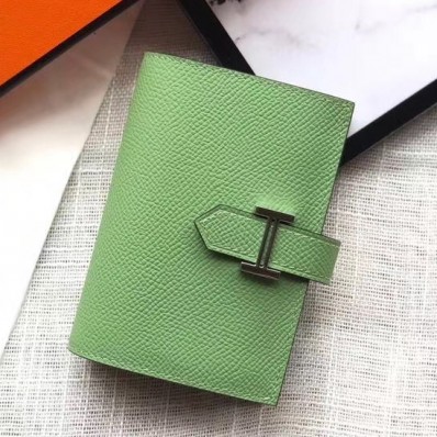 Hot Replica Hermes Bearn Mini Wallet In Vert Criquet Epsom Leather HD57wR89