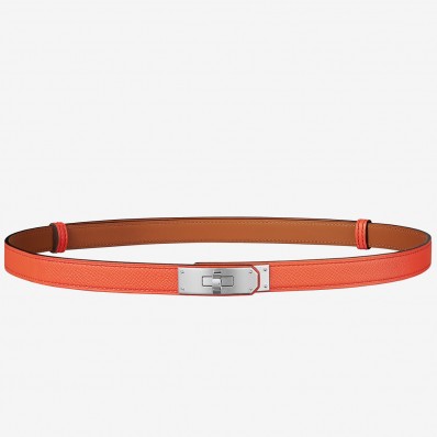 Knockoff High Quality Hermes Kelly 18 Belt In Orange Epsom Leather HD868BF80