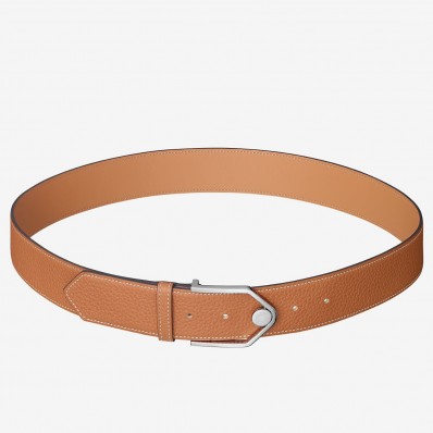 Replica Hermes Brown Licol 40 MM Reversible Leather Belt HD392eq83