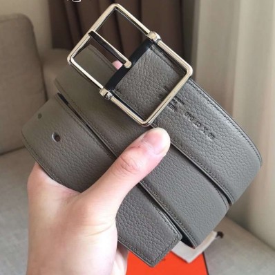 Replica Hermes Grey Saddle 38MM Reversible Belt HD700Ye83