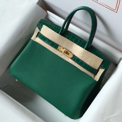 Replica Hermes Touch Birkin 30cm Limited Edition Green Bag HD2026ui32