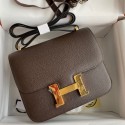 Best Hermes Constance 18 Handmade Bag In Chocolat Epsom Calfskin HD460Ml87