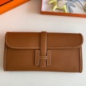 Best Hermes Jige Elan 29 Clutch Bag In Gold Epsom Leather HD819HW50