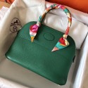 Cheap Hermes Bolide 31 Handmade Bag In Vert Vertigo Clemence Leather HD370KX51