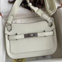 Fake Hermes Jypsiere Mini Handmade Bag In Beton Swift Calfskin HD857uQ71