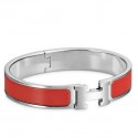 Fake High Quality Hermes Red Enamel Clic H PM Bracelet HD1913Kf26