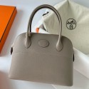 Hermes Bolide 1923 27 Handmade Bag In Gris Asphalt Epsom Calfskin HD349tQ92