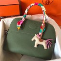 Hermes Bolide 31 Handmade Bag In Canopee Clemence Leather HD421hl54