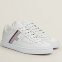 Hermes Boomerang Sneakers In Multicolore White Leather HD374AT21