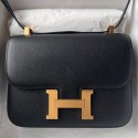 Hermes Constance 1-24 Mirror Bag In Black Epsom Calfskin HD446lV14
