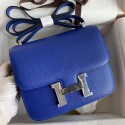 Hermes Constance 18 Handmade Bag In Blue Electric Chevre Mysore Leather HD456bT70