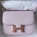Hermes Constance 18 Handmade Bag In Mauve Pale Chevre Mysore Leather HD471Jk12