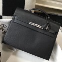 Hermes Kelly Depeche 34 Briefcase In Black Calfskin HD1033CQ60