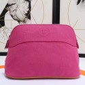 Hermes Medium Bolide Travel Case In Rose Red Cotton HD1498pP61