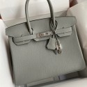 Imitation Hermes Birkin 30 Retourne Handmade Bag In Girls Mouette Clemence Leather HD86hc46