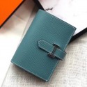 Knockoff Hermes Bearn Mini Wallet In Blue Jean Epsom Leather HD46WW40