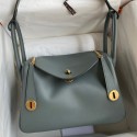 Knockoff Hermes Lindy 26 Handmade Bag In Vert Amande Evercolor Leather HD1408Ez66