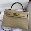 Replica Fashion Hermes Kelly Mini II Sellier Handmade Bag In Trench Chevre Mysore Leather HD1145af48