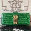 Replica Fashion Hermes Medor Clutch Bag In Bamboo Crocodile Leather HD1502OM94