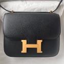 Replica Hermes Constance 1-18 Mirror Bag In Black Epsom Calfskin HD441Kg43