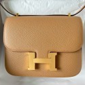 Replica Hermes Constance 18 Handmade Bag In Chai Epsom Calfskin HD459DW49