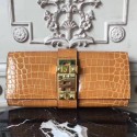 Replica Hermes Medor Clutch Bag In Camarel Crocodile Leather HD1505Hd81