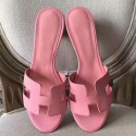 Replica Hermes Oasis Sandals In Pink Epsom Leather HD1634zr53