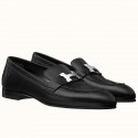 Top Hermes Paris Loafers In Noir Goatskin HD1788He97