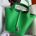 Top Hermes Picotin Lock 18 Handmade Bag in Bambou Clemence Leather HD1819eo14