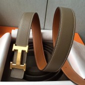 Copy Hermes H Belt Buckle & Taupe Epsom 32 MM Strap HD720Hn31