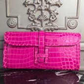 Fake Hermes Jige Elan 29 Clutch In Rose Red Crocodile Leather HD852UI88