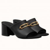 Hermes Camilla Mules 60MM In Black Calfskin HD412sf78