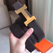 Hermes Constance Belt Buckle & Cafe Clemence 38 MM Strap HD539tp20