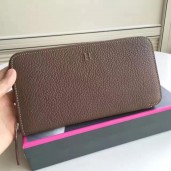 Hermes Etoupe Clemence Azap Zipped Wallet HD586pZ48