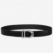 Hermes Etrier Buckle Belt & Black Clemence 32 MM Strap HD589Ul96