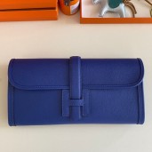 Hermes Jige Elan 29 Clutch Bag In Blue Electric Epsom Leather HD813zS17