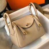 Hermes Lindy Mini Bag In Trench Clemence Leather GHW HD1469lV14