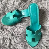 Hermes Oasis Sandals In Vert Veronese Epsom Leather HD1641us64