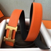 Imitation Hermes H Belt Buckle & Orange Epsom 32 MM Strap HD719uq94