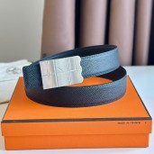 Imitation Hermes Typo Reversible Belt 32MM in Black Epsom Calfskin HD2039SU58