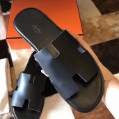 Replica AAA Hermes Black Swift Izmir Sandals HD289GF79