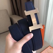 Replica Hermes Constance Belt Buckle & Blue Epsom 38 MM Strap HD537bO12