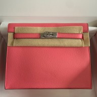 Hermes Kelly Danse II Bag In Rose Lipstick Evercolor Calfskin HD1028Sy67