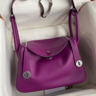 Hermes Lindy 26 Handmade Bag In Anemone Swift Calfskin HD1373Yv36