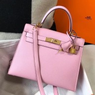 Imitation Hermes Kelly 28cm Bag In Mauve Sylvestre Epsom Leather GHW HD940uk46