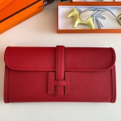 Copy Hermes Jige Elan 29 Clutch Bag In Red Epsom Leather HD829UG71