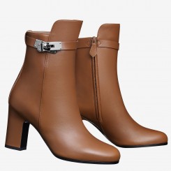 Hermes Brown Joueuse Ankle Boots HD391UW33