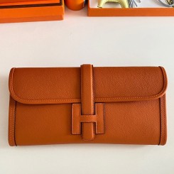 Hermes Jige Elan 29 Clutch Bag In Orange Epsom Leather HD825Mu87