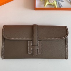 Hermes Jige Elan 29 Clutch Bag In Taupe Epsom Leather HD834Ri95